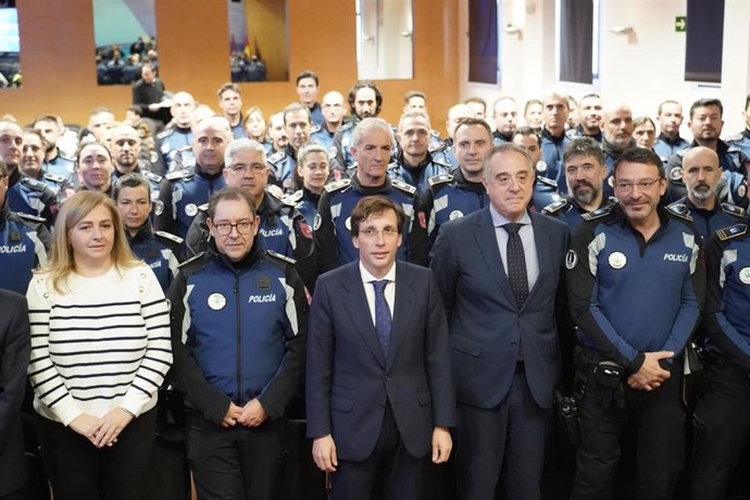 Agentes tutores de la Policía Municipal de Madrid.