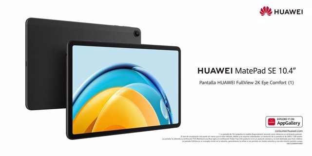 Huawei lanza en España la tableta HUAWEI MatePad SE de 10,47 pulgadas.
