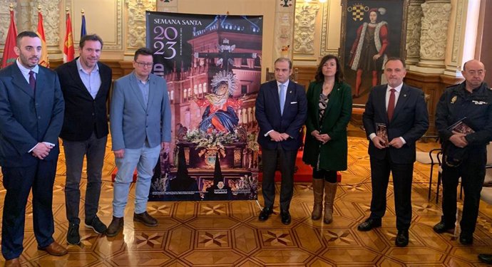 Presentación del Cartel anunciador de la Semana Santa de Valladolid en 2023.