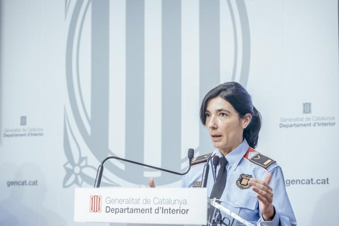 La portavoz de los Mossos d'Esquadra, Montserrat Escudé