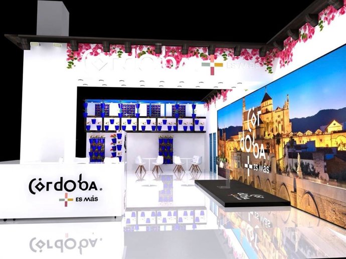 Representación del estand de la ciudad de Córdoba en Fitur.