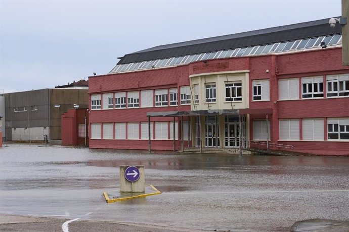 Inundaciones en el IES Augusto González Linares de Santander
