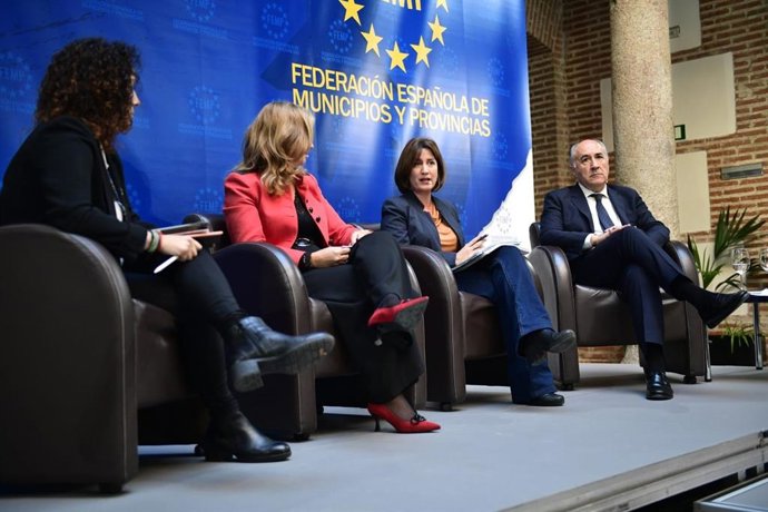 La concejal de Medio Ambiente y Desarrollo Sostenible, María Sánchez, en las jornadas 'Europa ante la escasez de agua'.