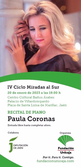 Cartel del recital de Paula Coronas