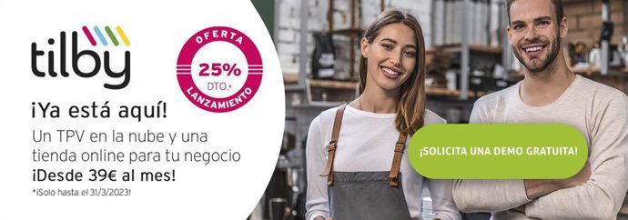 Tilby, software TPV en la nube ¡Con un 25% dto.!
