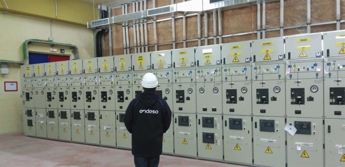Trabajador en una planta de Endesa.