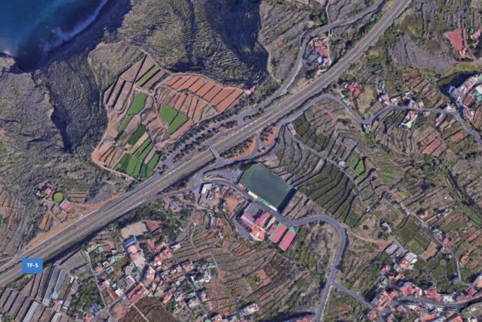 El Cabildo de Tenerife inicia la construcción de la glorieta de acceso a La Victoria desde la Autopista del Norte (TF-5)