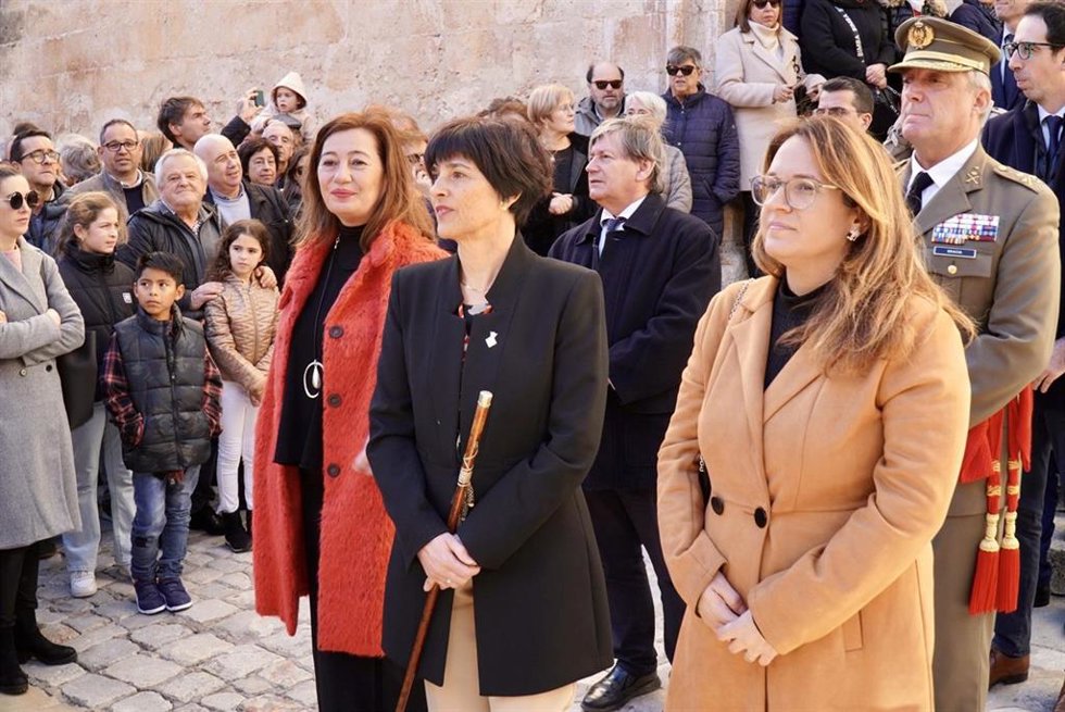 La presidenta del Govern, Francina Armengol, durante las fiestas de Menorca.