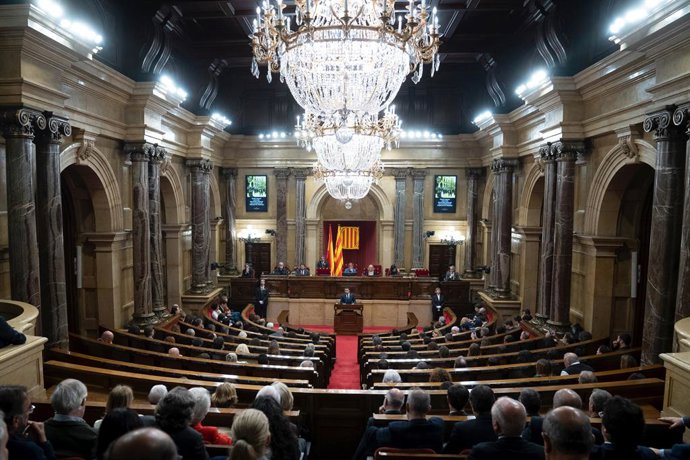 Archivo - Hemicicle del Parlament de Catalunya