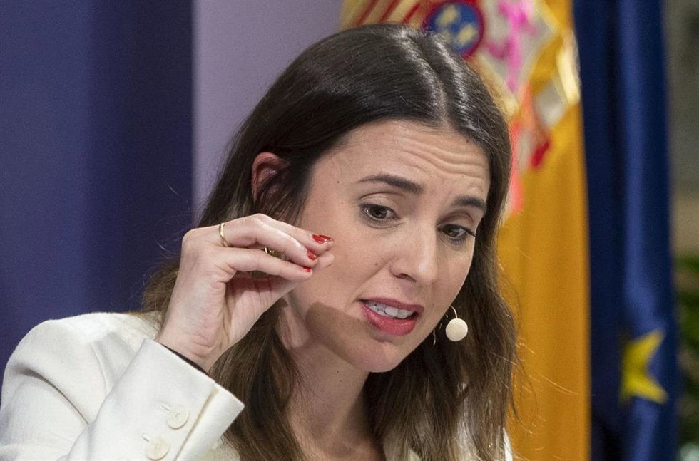 La ministra de Igualdad, Irene Montero