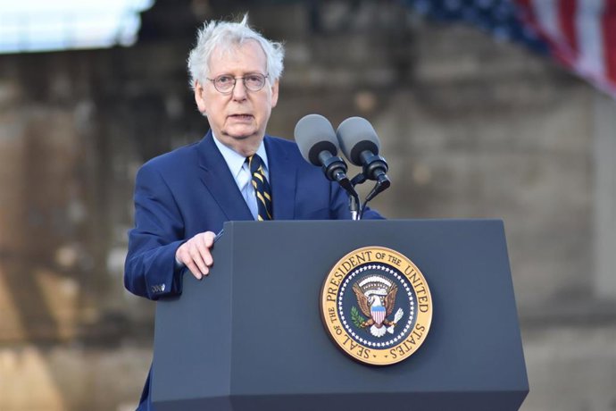 El senador por Kentucky y actual líder de la minoría republicana en el Senado de Estados Unidos, Mitch McConnell