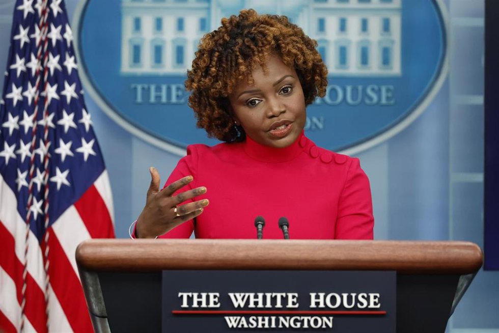 La portavoz de la Casa Blanca, Karine Jean-Pierre
