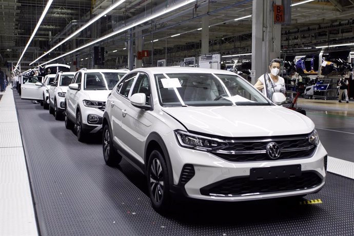 Archivo - Planta de Volkswagen en Landaben (Navarra).