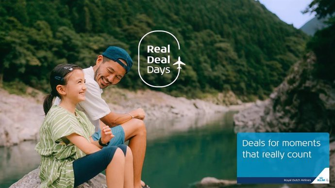 KLM lanza Real Deal Days, ofertas para viajar con más conciencia y centrarse en los momentos importantes de verdad