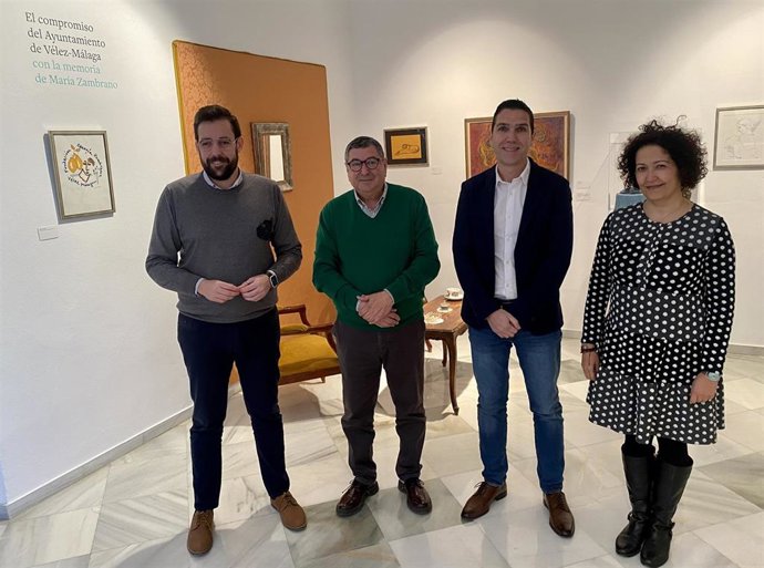 El alcalde y presidente de la Fundación, Antonio Moreno Ferrer, junto a la edil de Cultura, Cynthia García, el senador Víctor González y el secretario de la Fundación, Luis Ortega, han informado sobre el patronazgo del Ministerio de Cultura y Deporte.