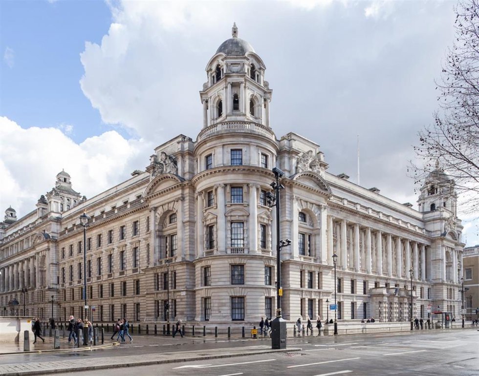 Archivo - Edificio de Londres Old Office War, que OHLA vendió y cuyos fondos usará para esta recompra