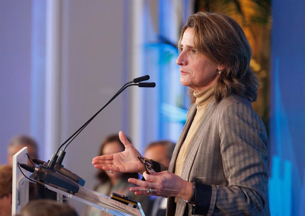 La vicepresidenta tercera y ministra para la Transición Ecológica y el Reto Demográfico, Teresa Ribera