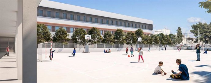 Render del proyecto de construcción del nuevo CEIP de Inca.