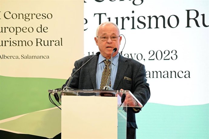 Santonja, durante su comparecencia en Fitur para anunciar la sede del próximo congreso de Coetur.