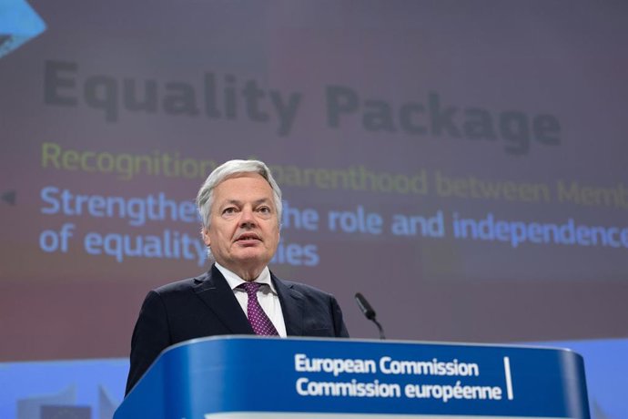Archivo - Didier Reynders, comisario europeo de Justicia.