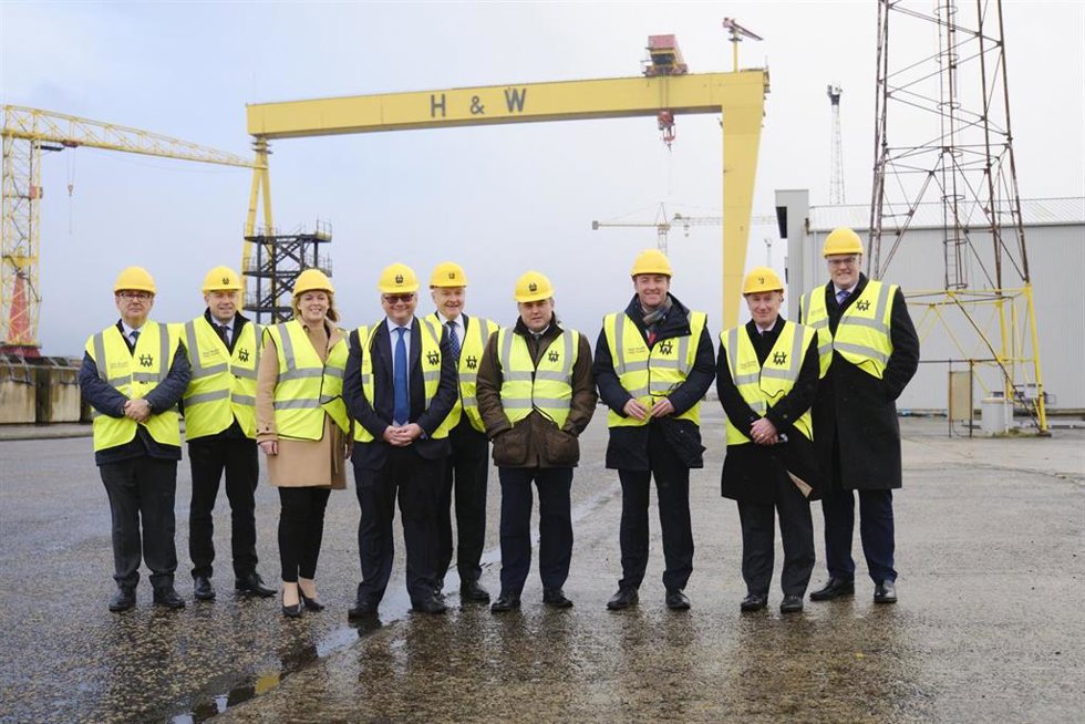 Visita al astillero de Belfast del presidente de Navantia.