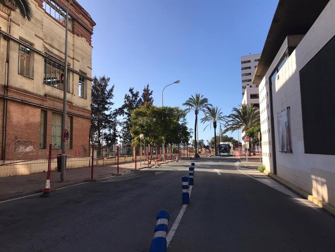 Imagen de la calle Ángel Muriel de Huelva.