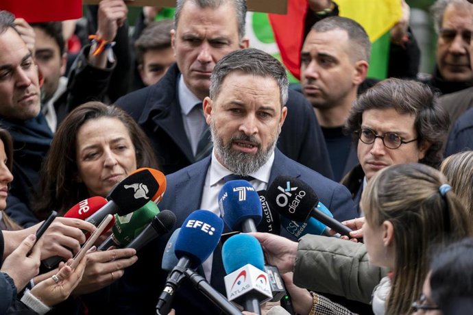 El presidente de Vox, Santiago Abascal