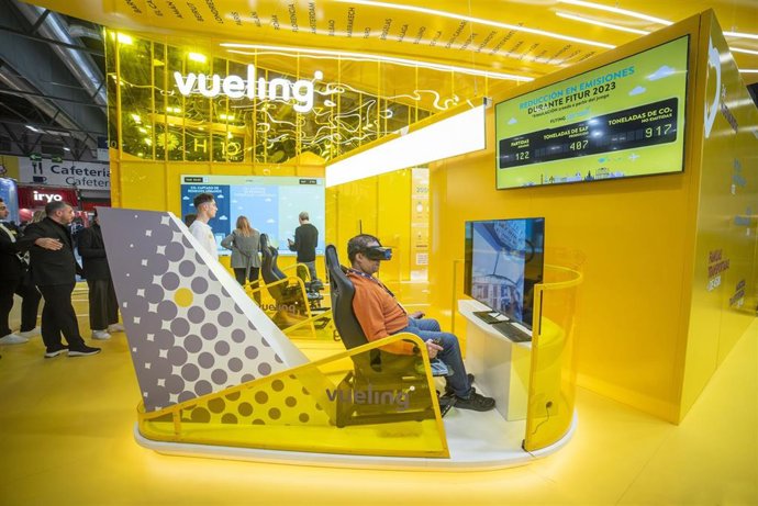 Stand de Vueling en Fitur 2023.