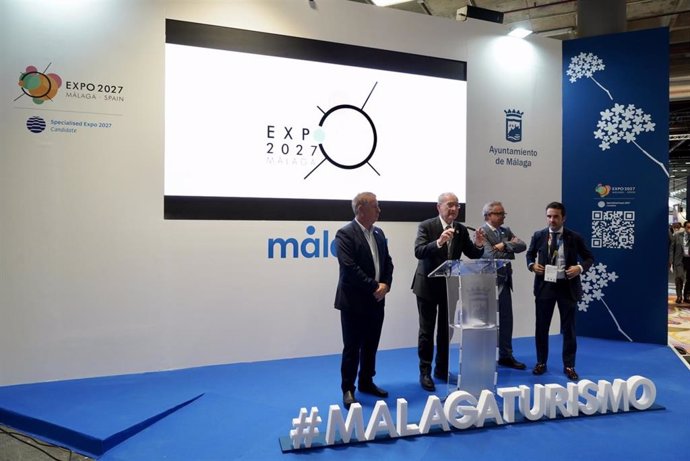 Presentación de la candidatura de Málaga a la Expo 2027 en Fitur 2023.