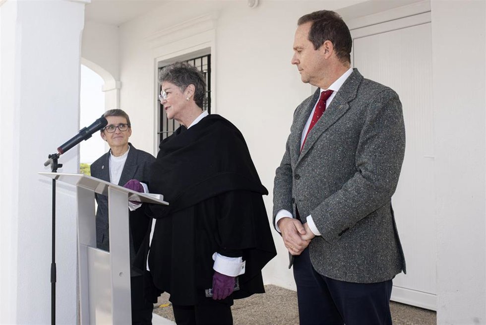 Inauguración del Aula Manuel Clavero en la Sede Santa María de La Rábida
