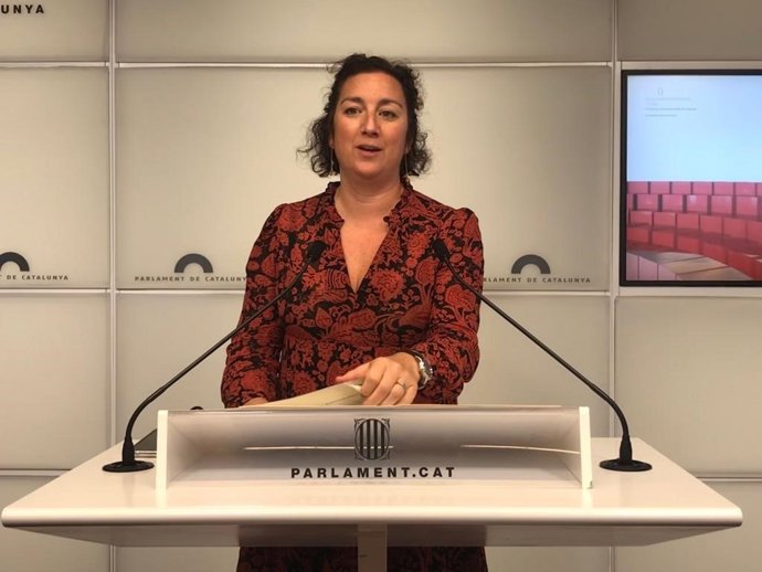 La portavoz del PSC-Units en el Parlament, Alícia Romero