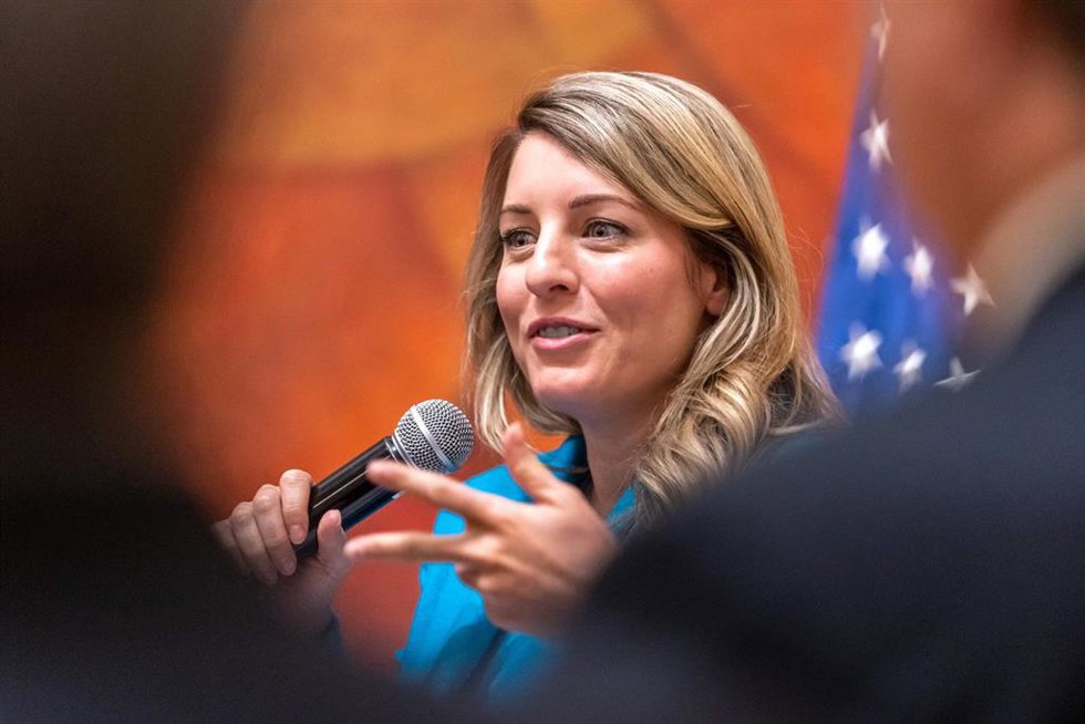 La ministra de Exteriores de Canadá, Mélanie Joly
