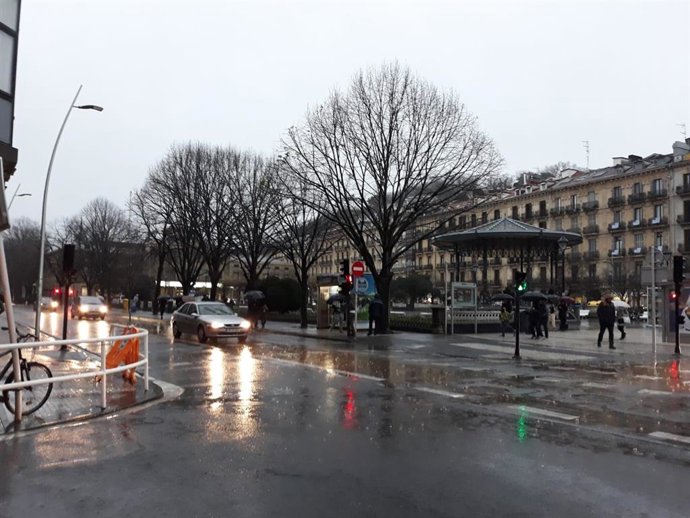 Lluvia en San Sebastián