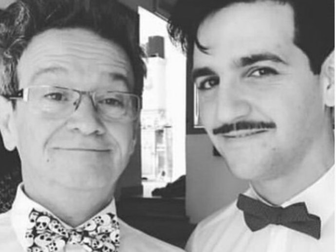 Fran Perea, en una imagen reciente con su padre, José Joaquín Perea