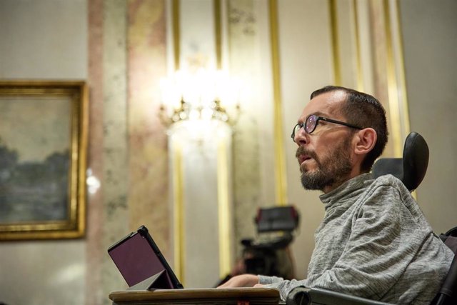 Archivo - El portavoz de Unidas Podemos en el Congreso de los Diputados, Pablo Echenique, en foto de archivo