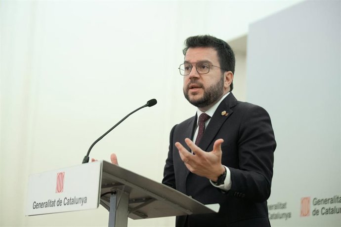 El presidente de la Generalitat, Pere Aragons