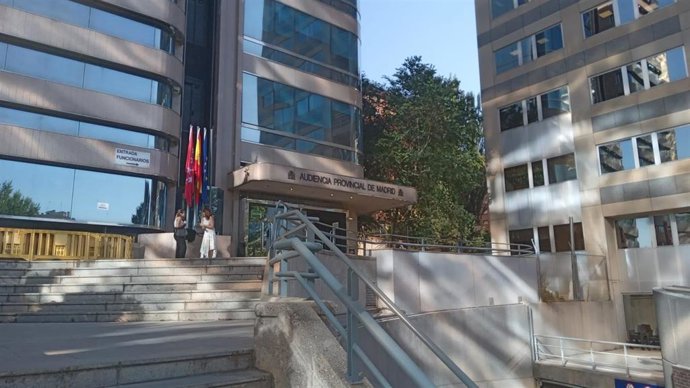 Archivo - Fachada de la Audiencia Provincial de Madrid