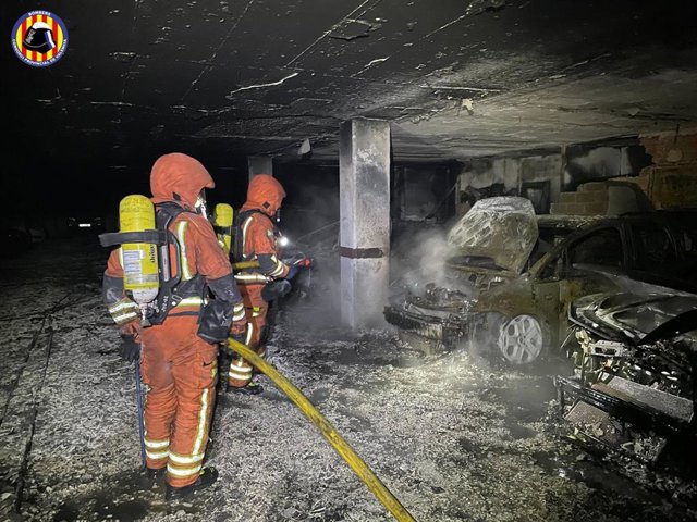 Incendio en el garaje de Alaquàs