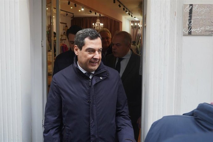 El presidente de la Junta de Andalucía, Juanma Moreno