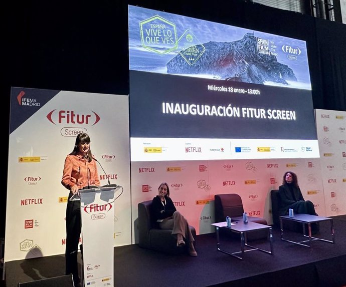 Inauguración del stand de Fitur Screen en Fitur 2023