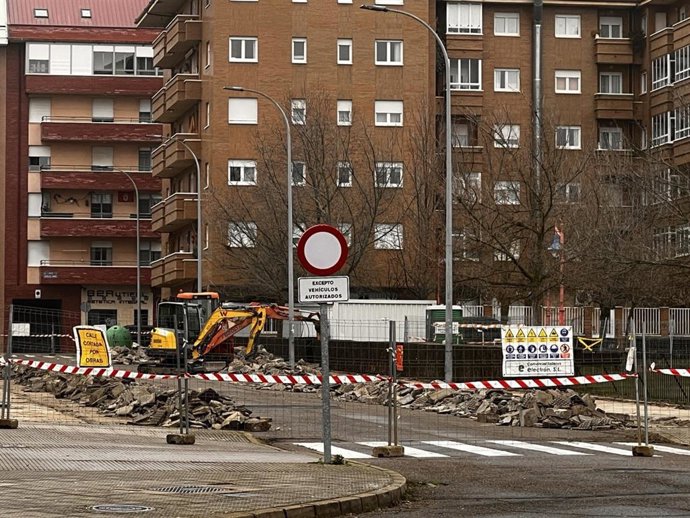 Obras en la calle Felipe Sánchez.