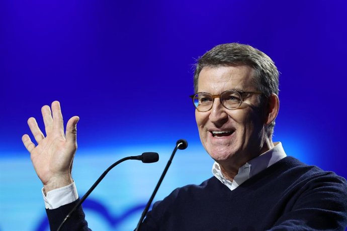 El presidente del PP nacional, Alberto Núñez Feijóo.