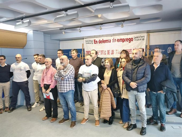 Miembros del comité de personal del Ayuntamiento de Vigo.