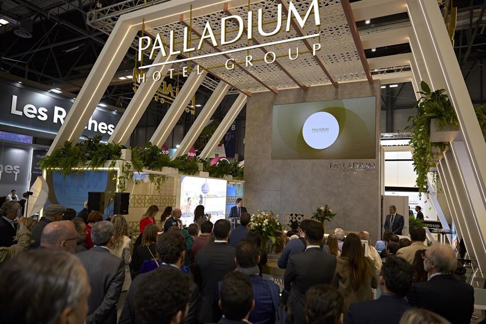Stand de Palladium Hotel Group en Fitur 2023.