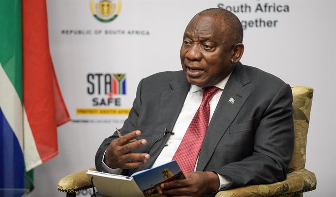 Archivo - El presidente de Sudáfrica, Cyril Ramaphosa