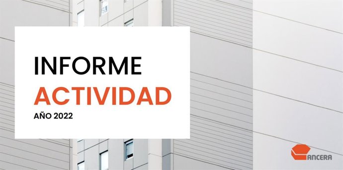 Portada del informe de actividad de Ancera