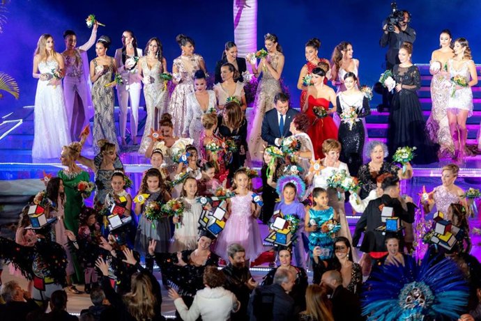 Imagen de archivo de uno de los actos de inauguración del Carnaval de Santa Cruz de Tenerife