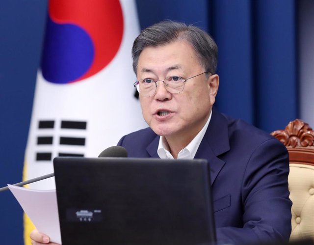 Archivo - El presidente de Corea del Sur, Moon Jae In