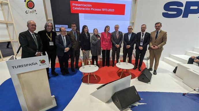 Presentación del proyecto 'Picasso Celebración 1973-2023' en el stand de Turespaña en Fitur 2023
