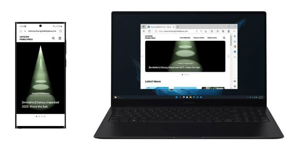 Interfaz de la funcionalidad 'Sitios web recientes'